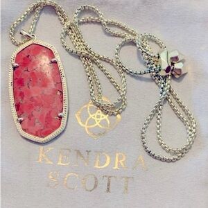 Kendra Scott Pink Pendant Necklace